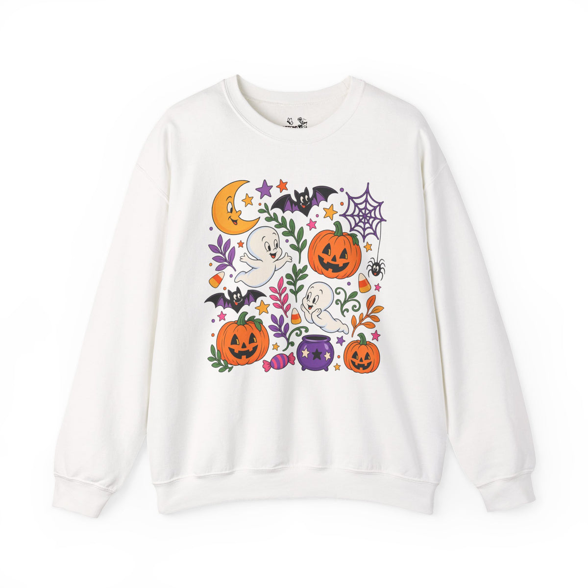 Halloween Ghosts & Pumpkins Crewneck Sweatshirt