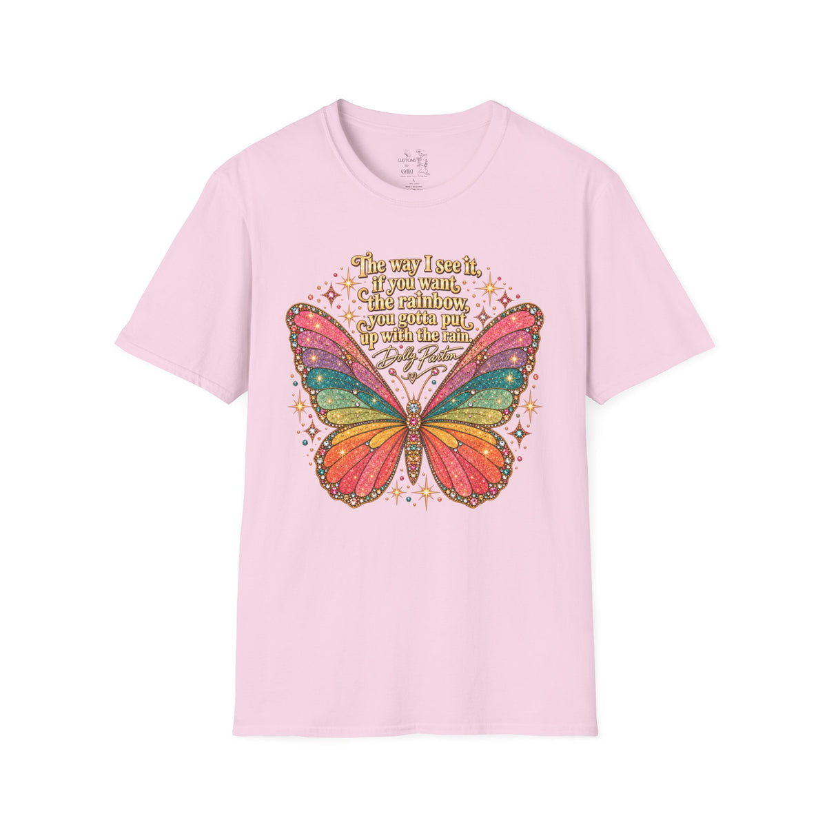 Butterfly Rainbow T-Shirt — Inspirational "The Way I See It" Quote