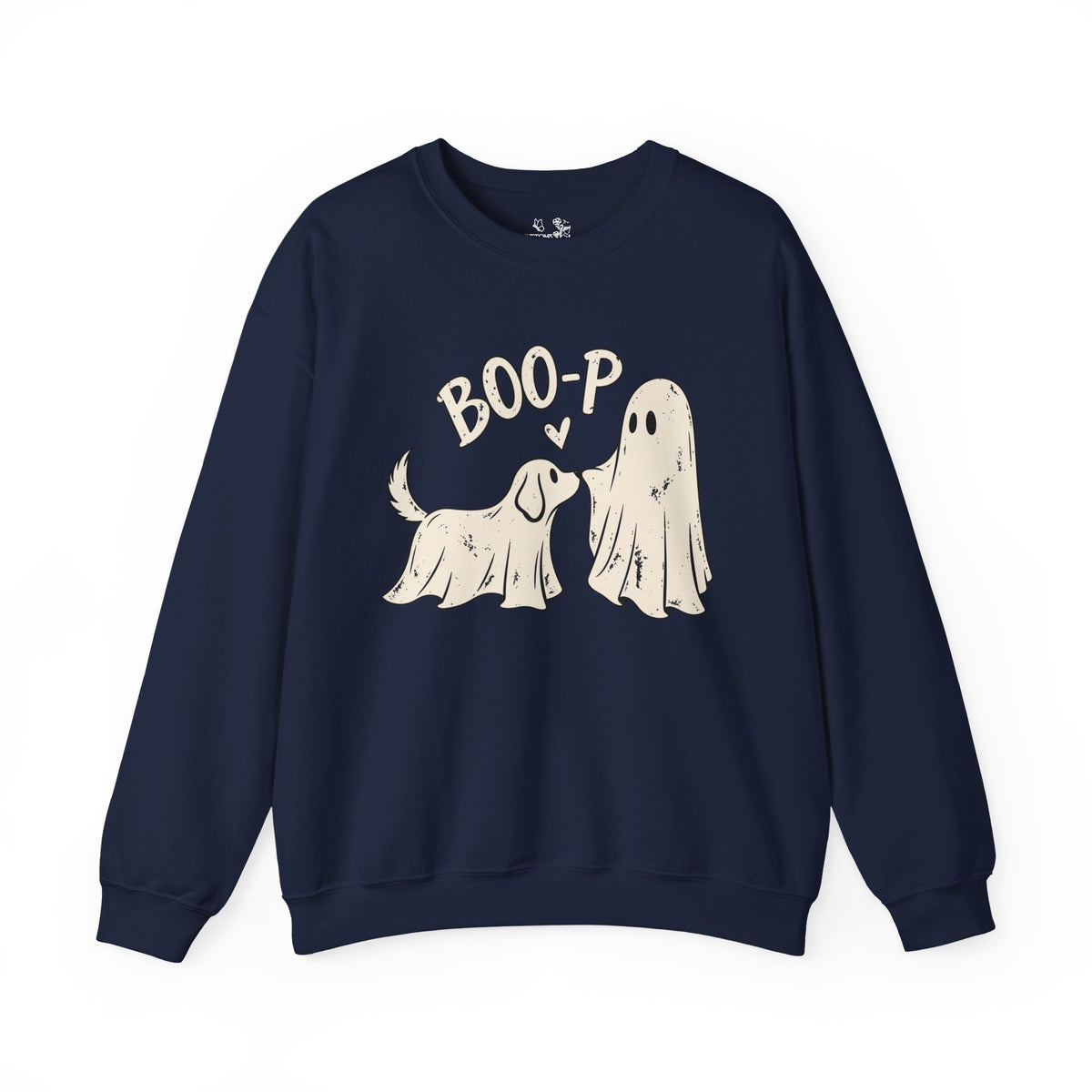 Boo-p Dog & Ghost Halloween Sweatshirt