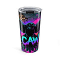 20oz Raven F-CAW-F Neon Tumbler — Gothic Punk Travel Cup