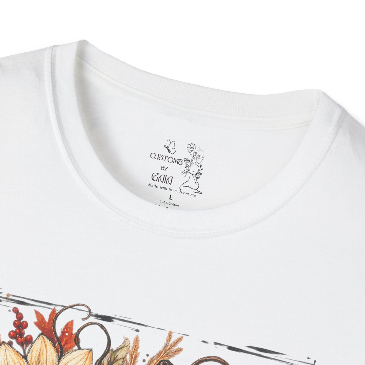 Pumpkin & Sunflower Fall T-Shirt — Plaid Pumpkin Autumn Graphic Tee