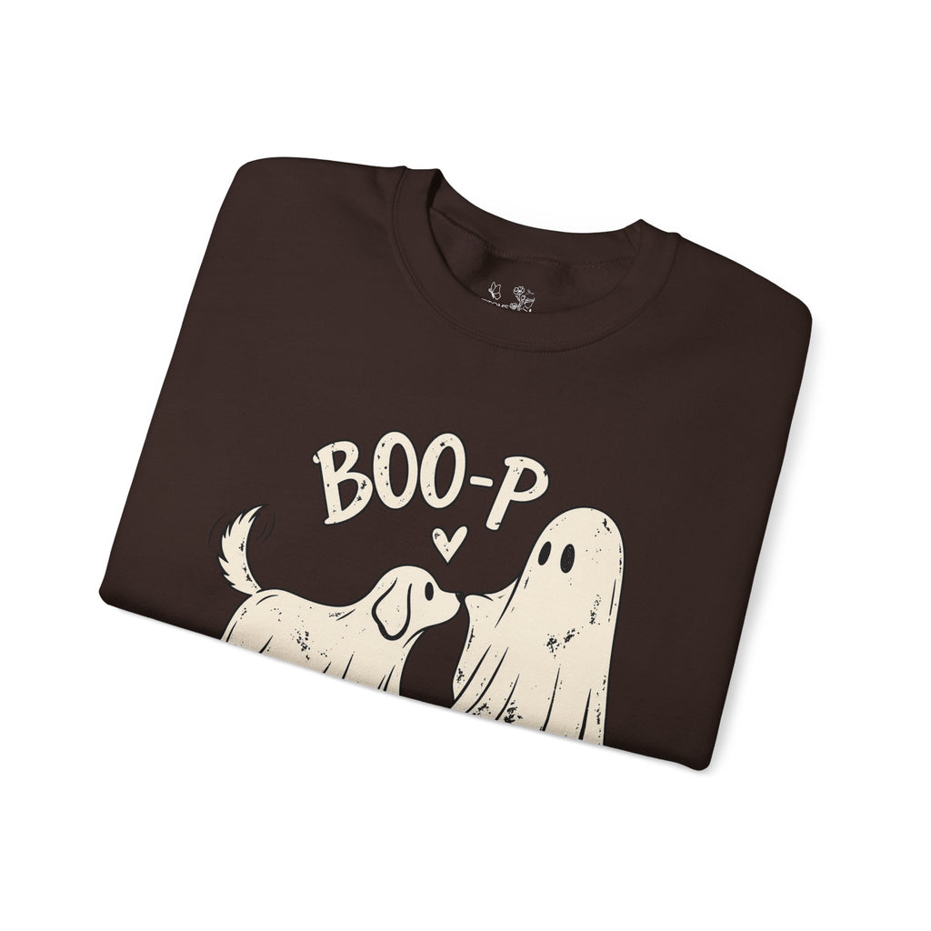 Boo-p Dog & Ghost Halloween Sweatshirt