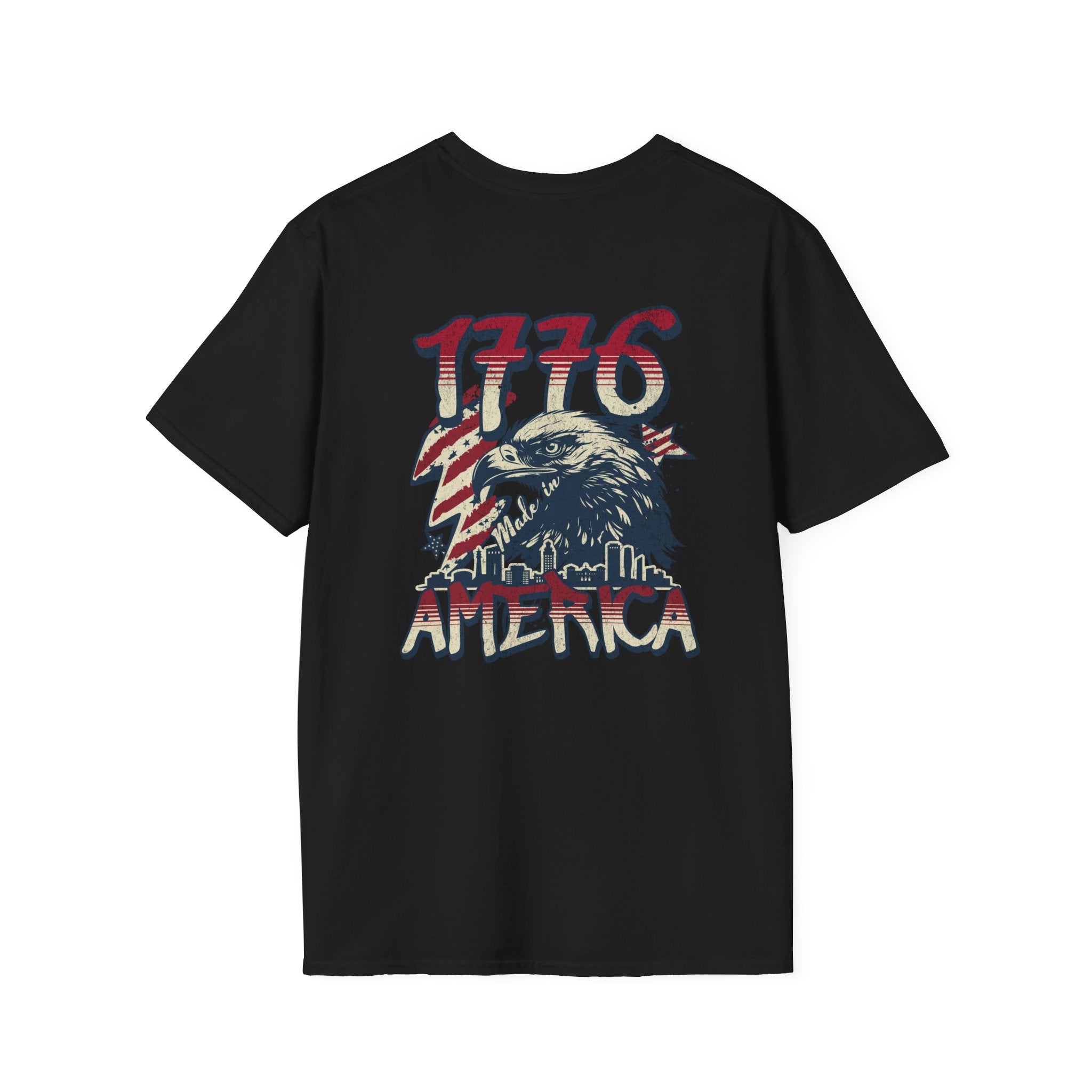 Patriotic “American Dad” Tee — Vintage Flag Cowboy Hat Dad T-Shirt