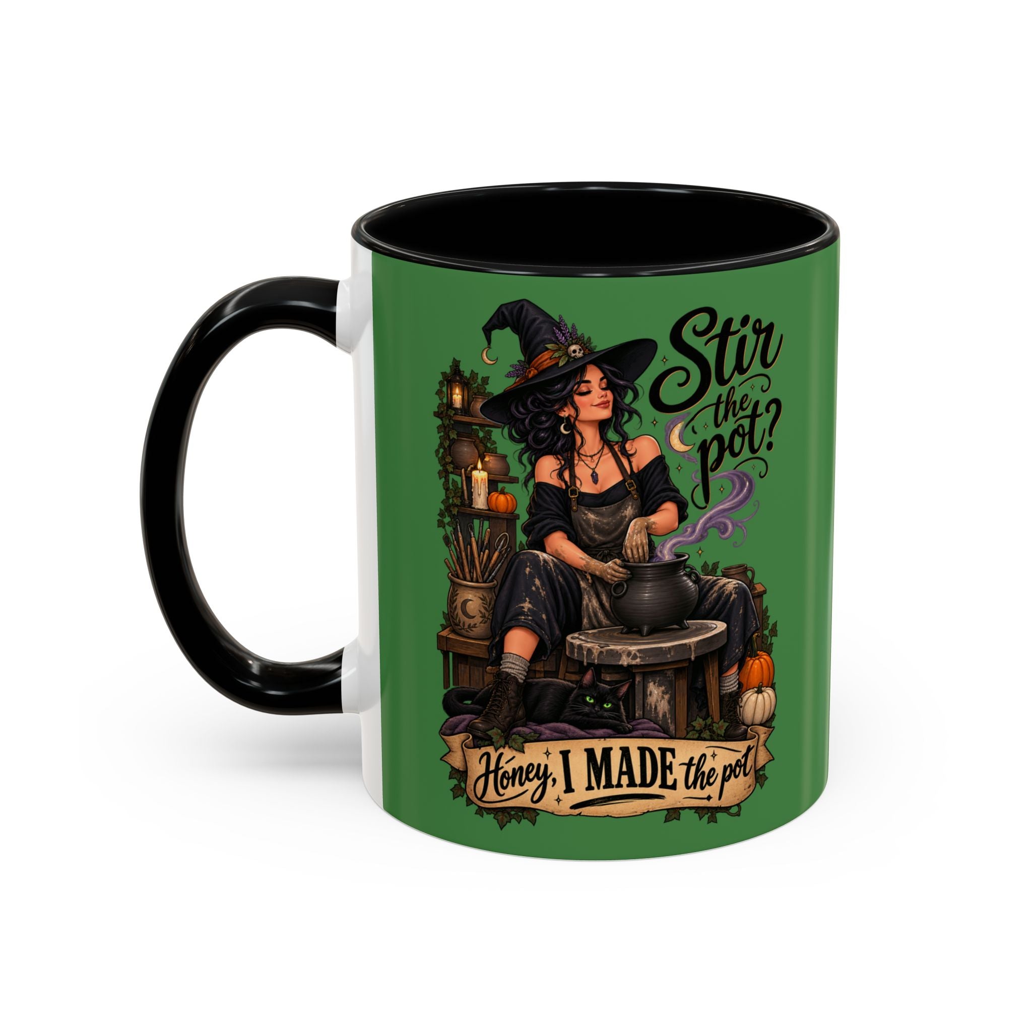 Witchy Coffee Mug – "Stir the Pot? Honey, I Made the Pot" Accent Mug