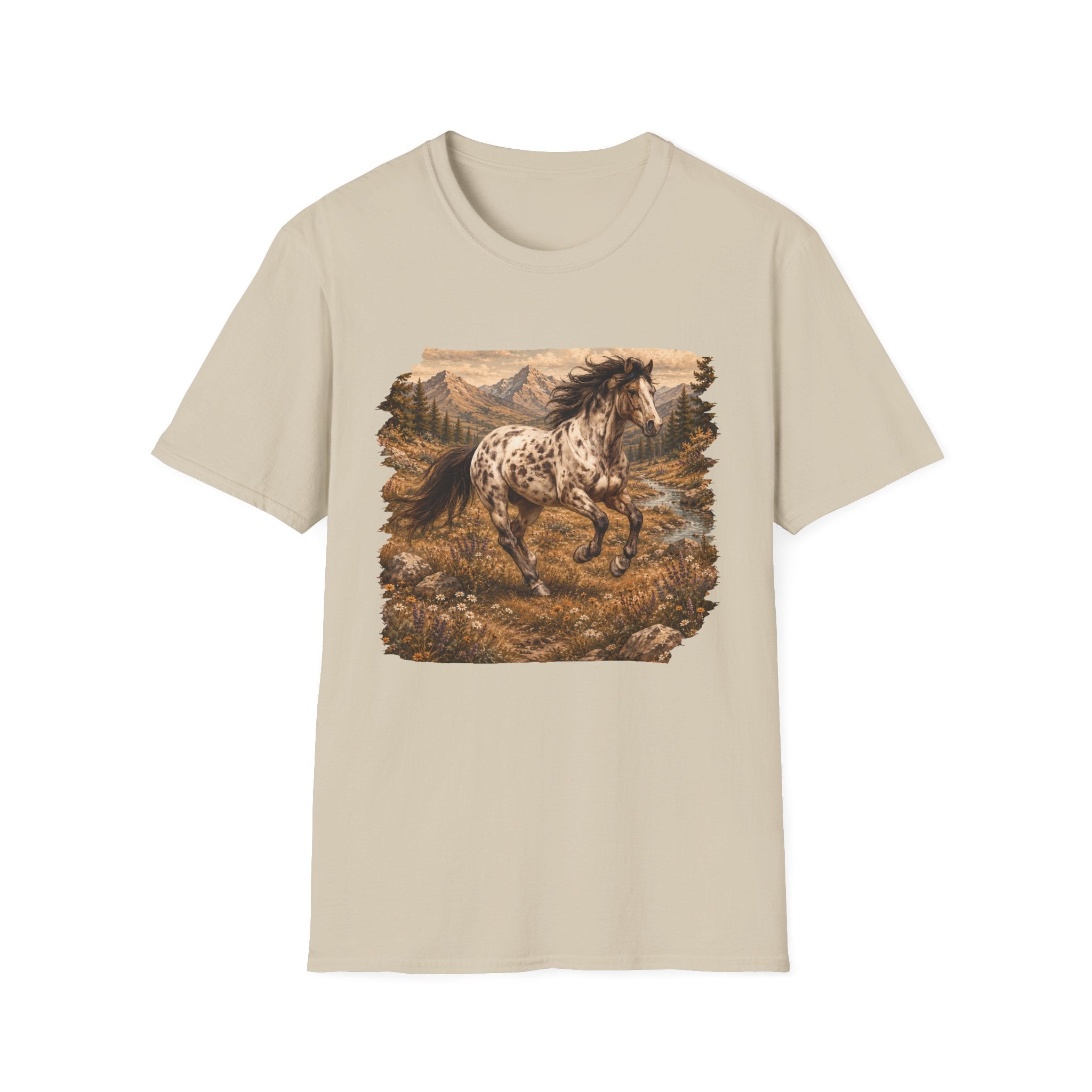 Appaloosa Horse T-Shirt — Vintage Mountain Run Western Tee