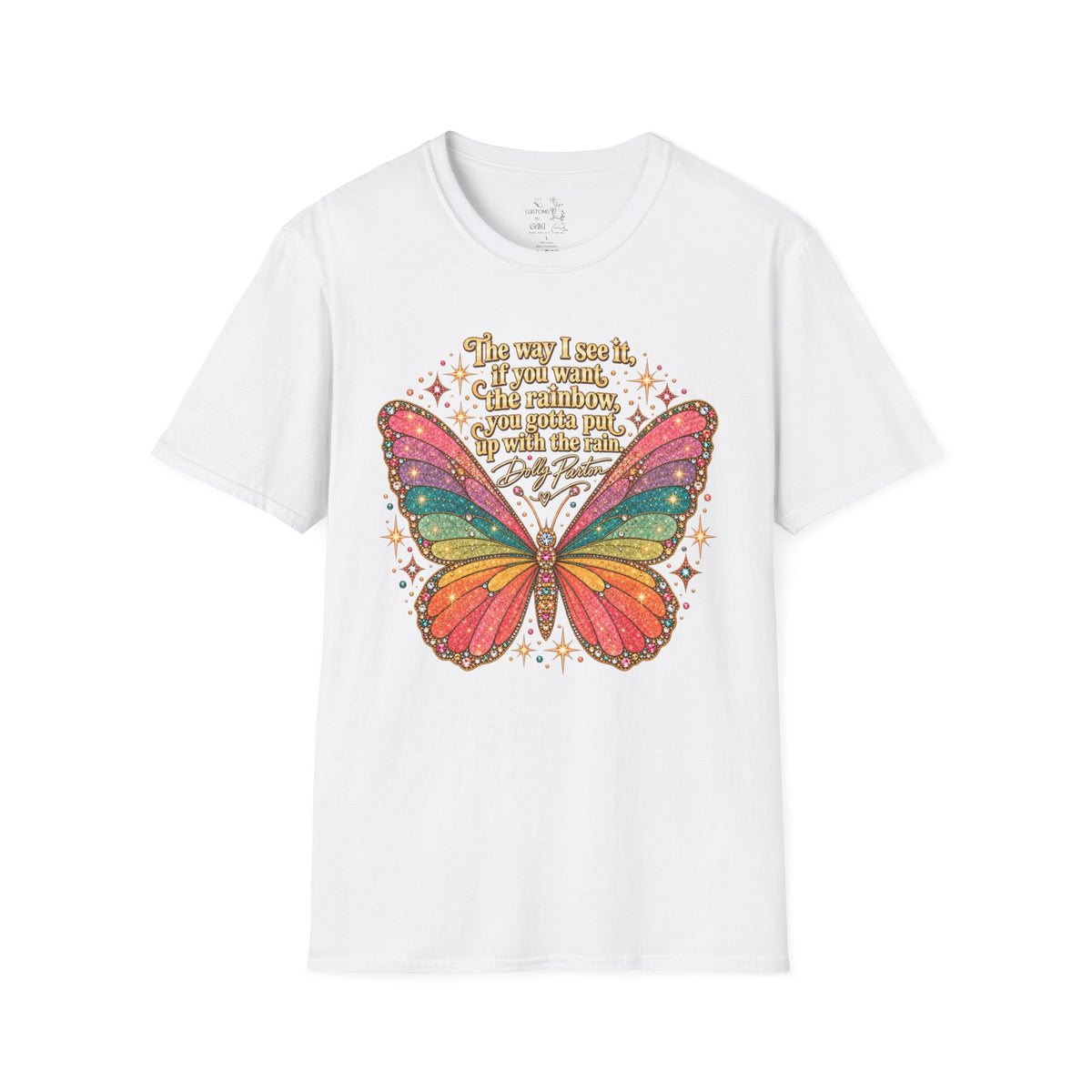 Butterfly Rainbow T-Shirt — Inspirational "The Way I See It" Quote