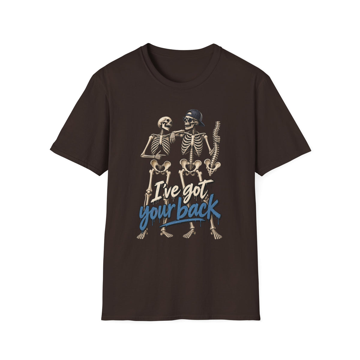 "I've Got Your Back" Skeleton T-Shirt — Funny Gothic/Halloween Friend Tee