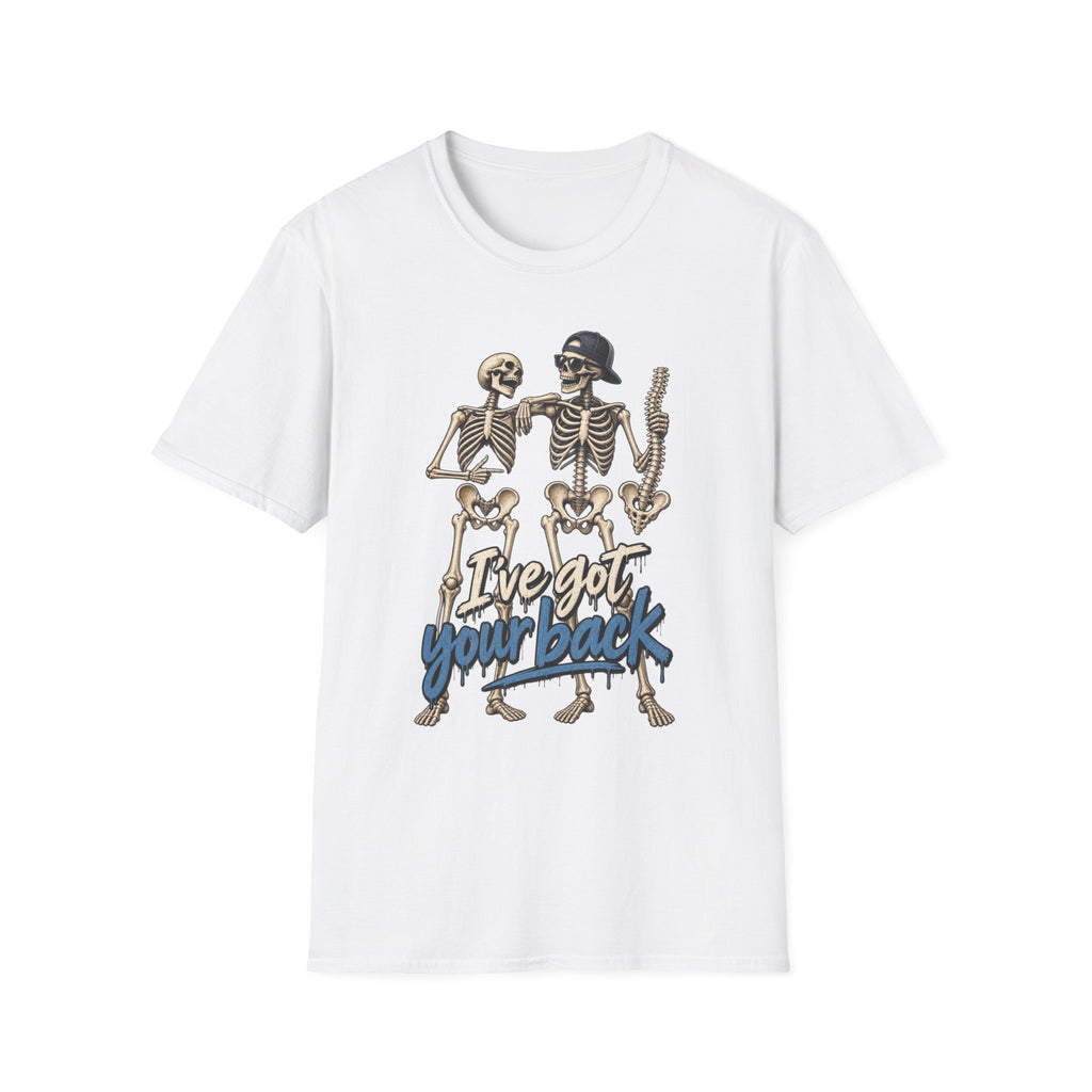 "I've Got Your Back" Skeleton T-Shirt — Funny Gothic/Halloween Friend Tee