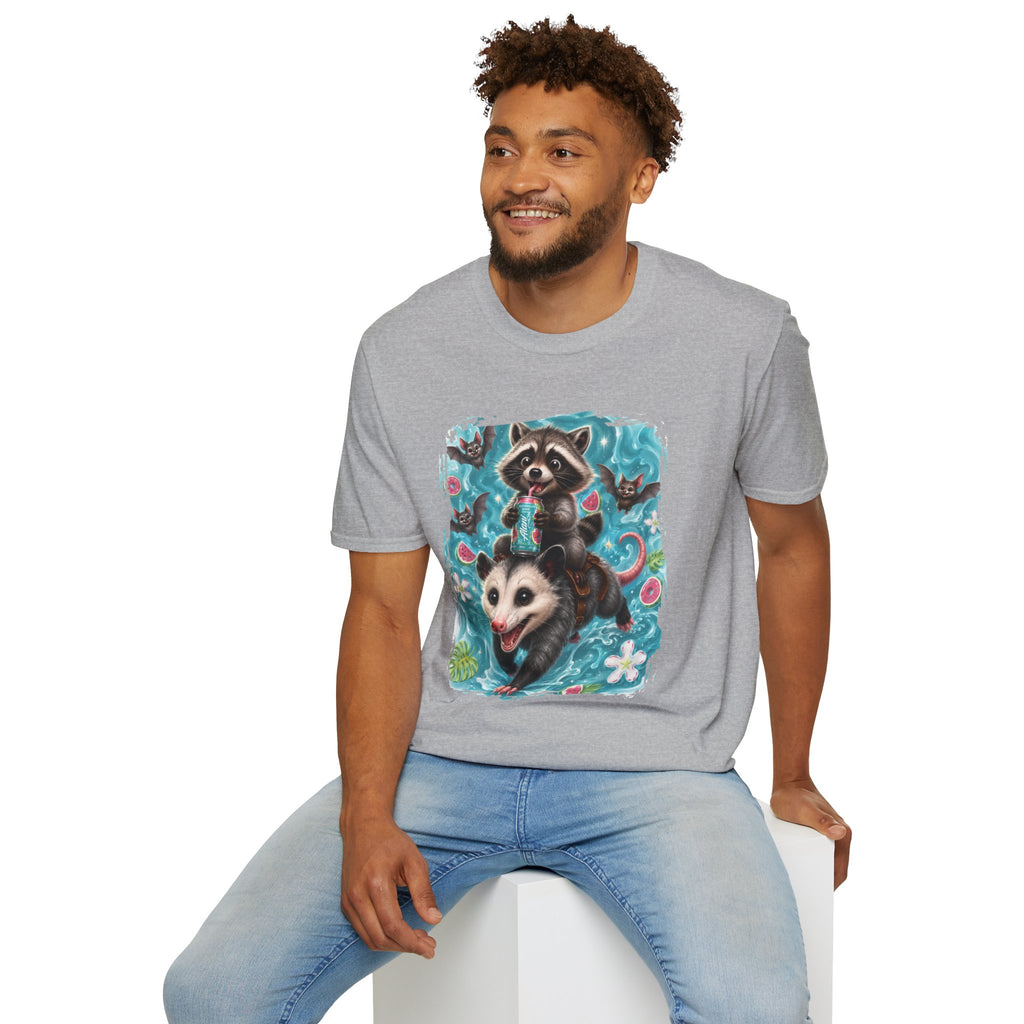 Raccoon Watermelon Summer T-Shirt — Cute Animal Graphic Tee