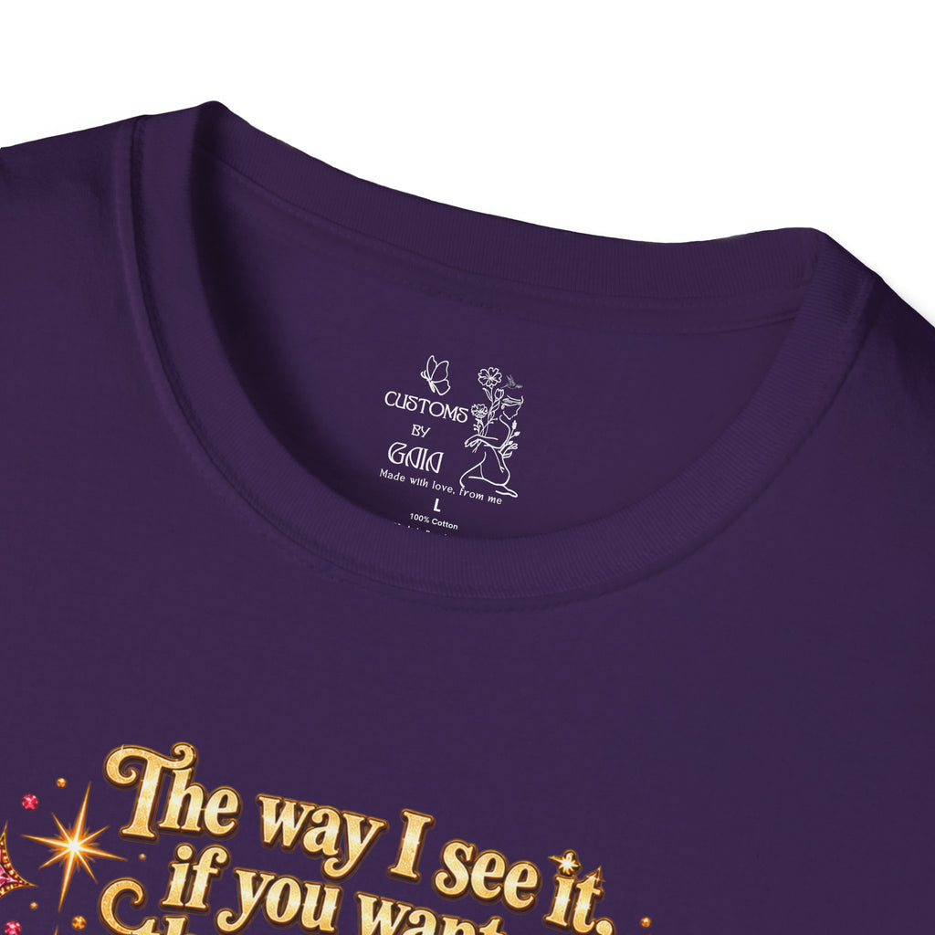 Butterfly Rainbow T-Shirt — Inspirational "The Way I See It" Quote