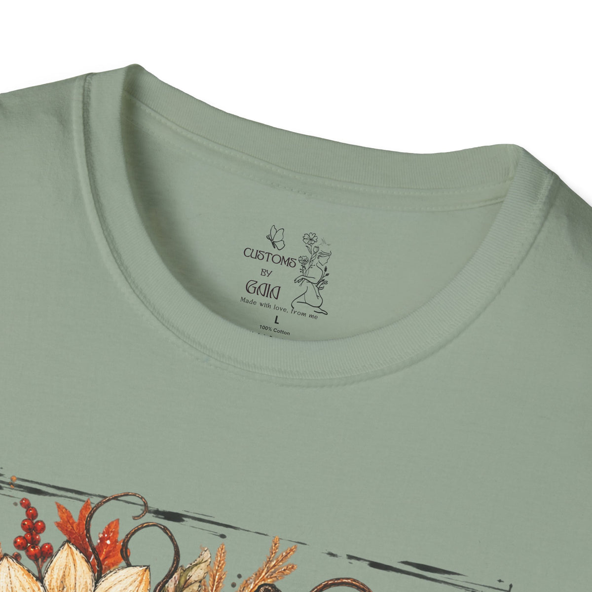 Pumpkin & Sunflower Fall T-Shirt — Plaid Pumpkin Autumn Graphic Tee