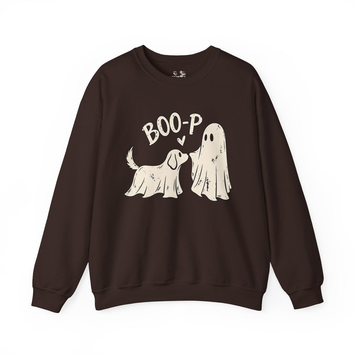 Boo-p Dog & Ghost Halloween Sweatshirt