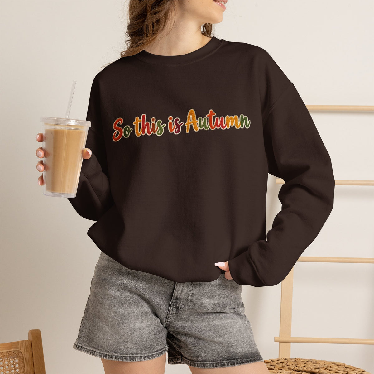 So This Is Autumn Crewneck Sweatshirt – Cozy Fall Pullover