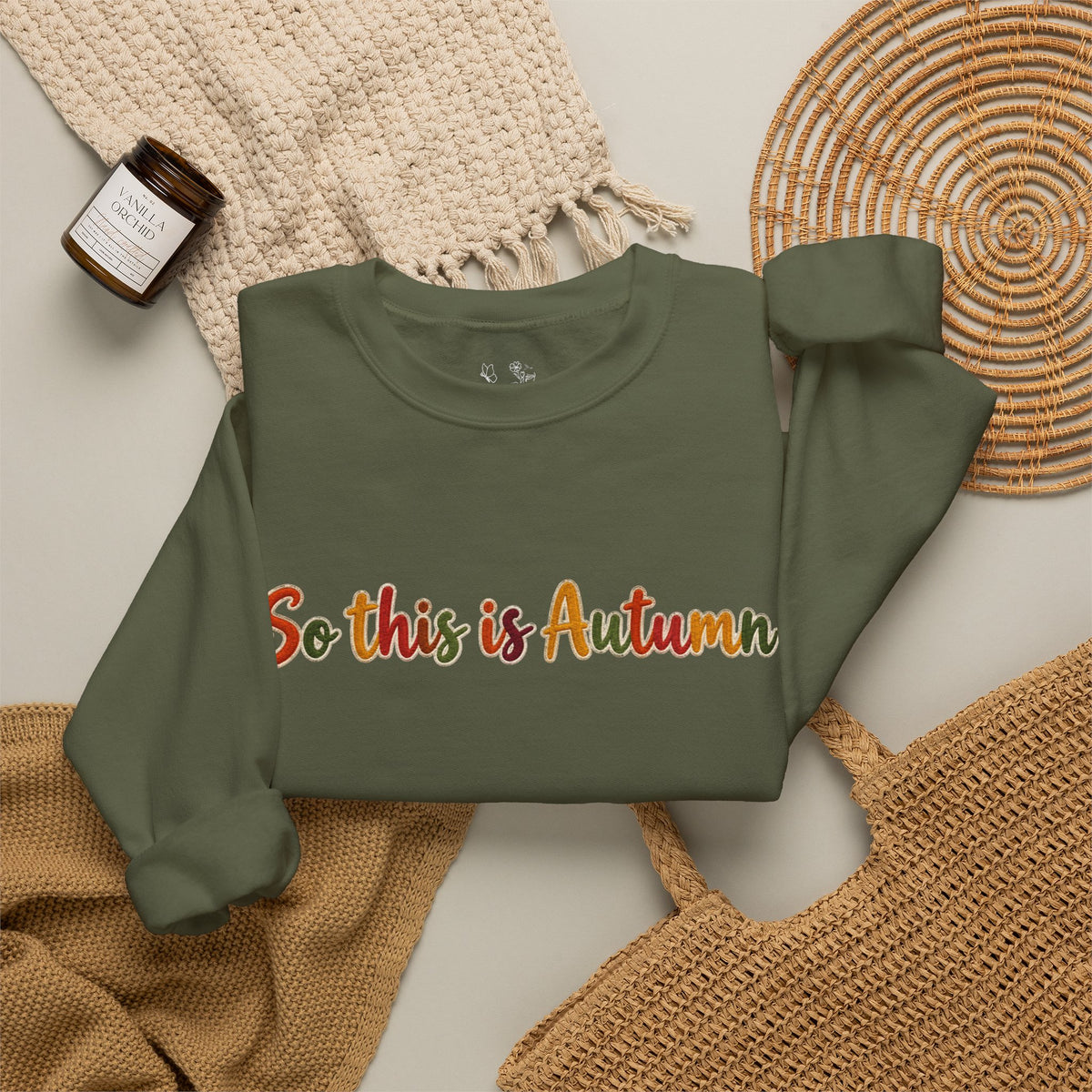 So This Is Autumn Crewneck Sweatshirt – Cozy Fall Pullover