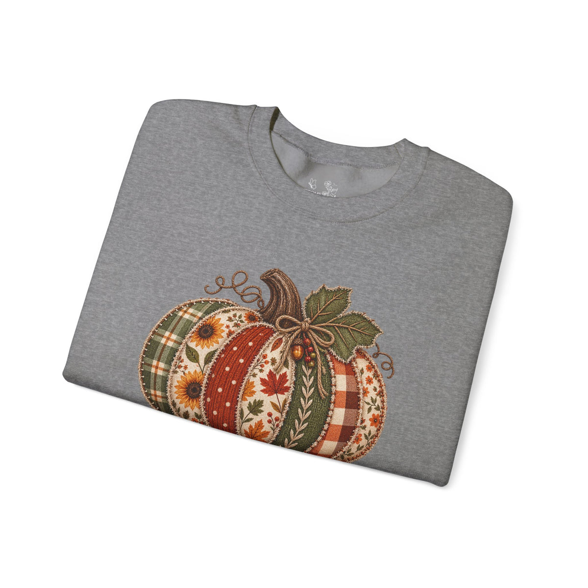 Autumn Patchwork Pumpkin Sweatshirt