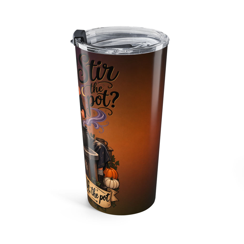Witchy Autumn 20oz Tumbler – 'Honey, I Made the Brew' Halloween Travel Cup