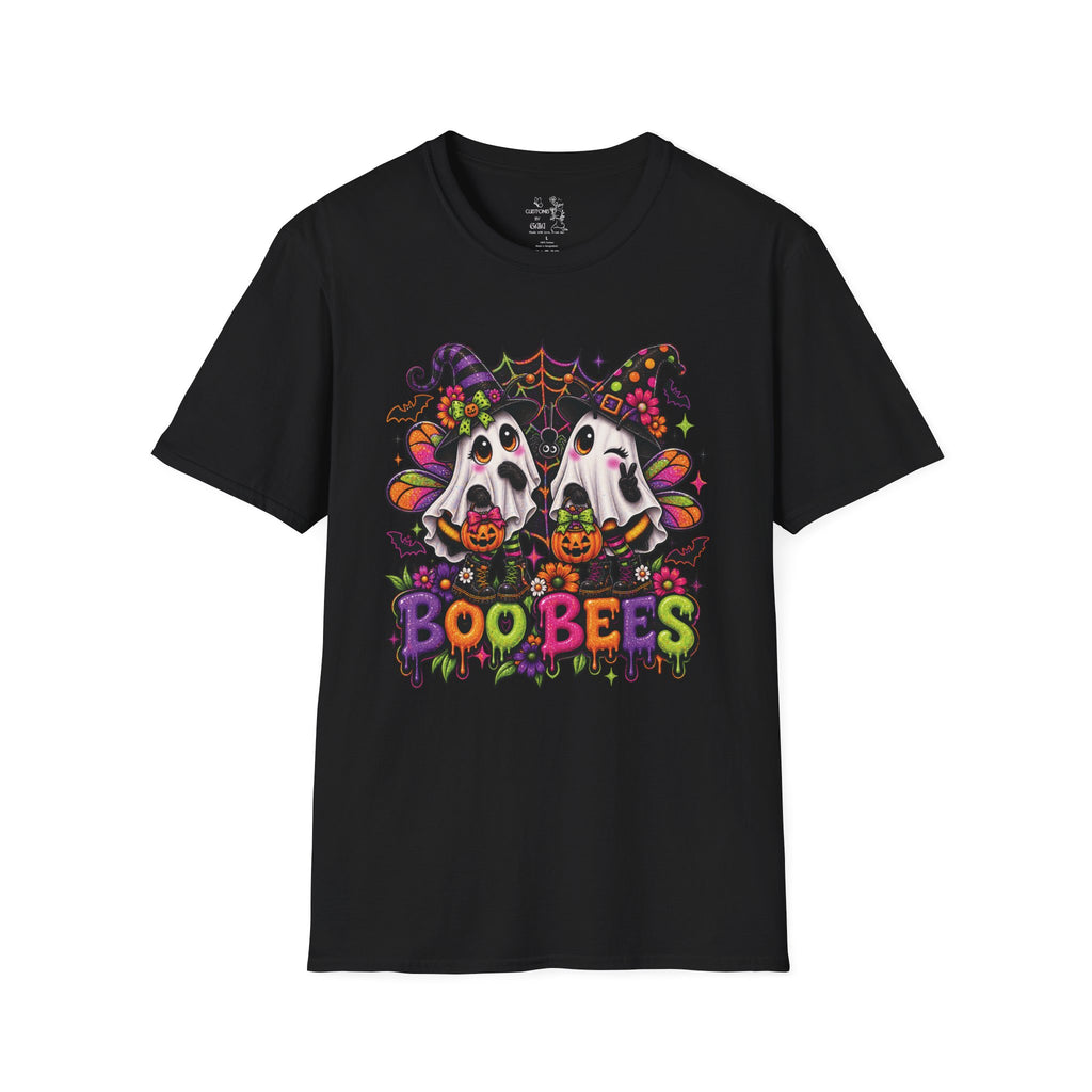 Halloween 'Boobees' Ghosts T-Shirt — Cute Spooky Witch Ghosts with Pumpkins