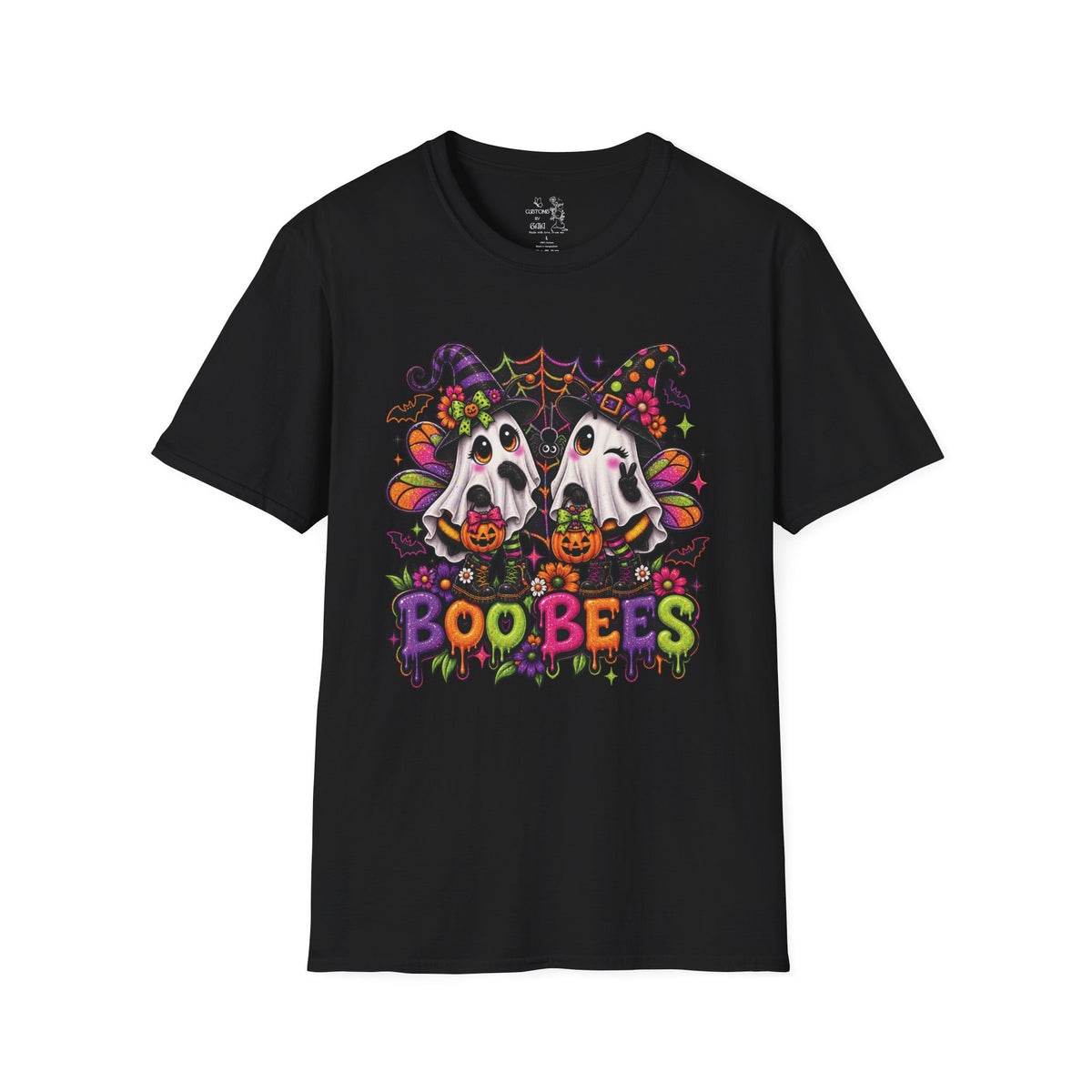 Halloween 'Boobees' Ghosts T-Shirt — Cute Spooky Witch Ghosts with Pumpkins