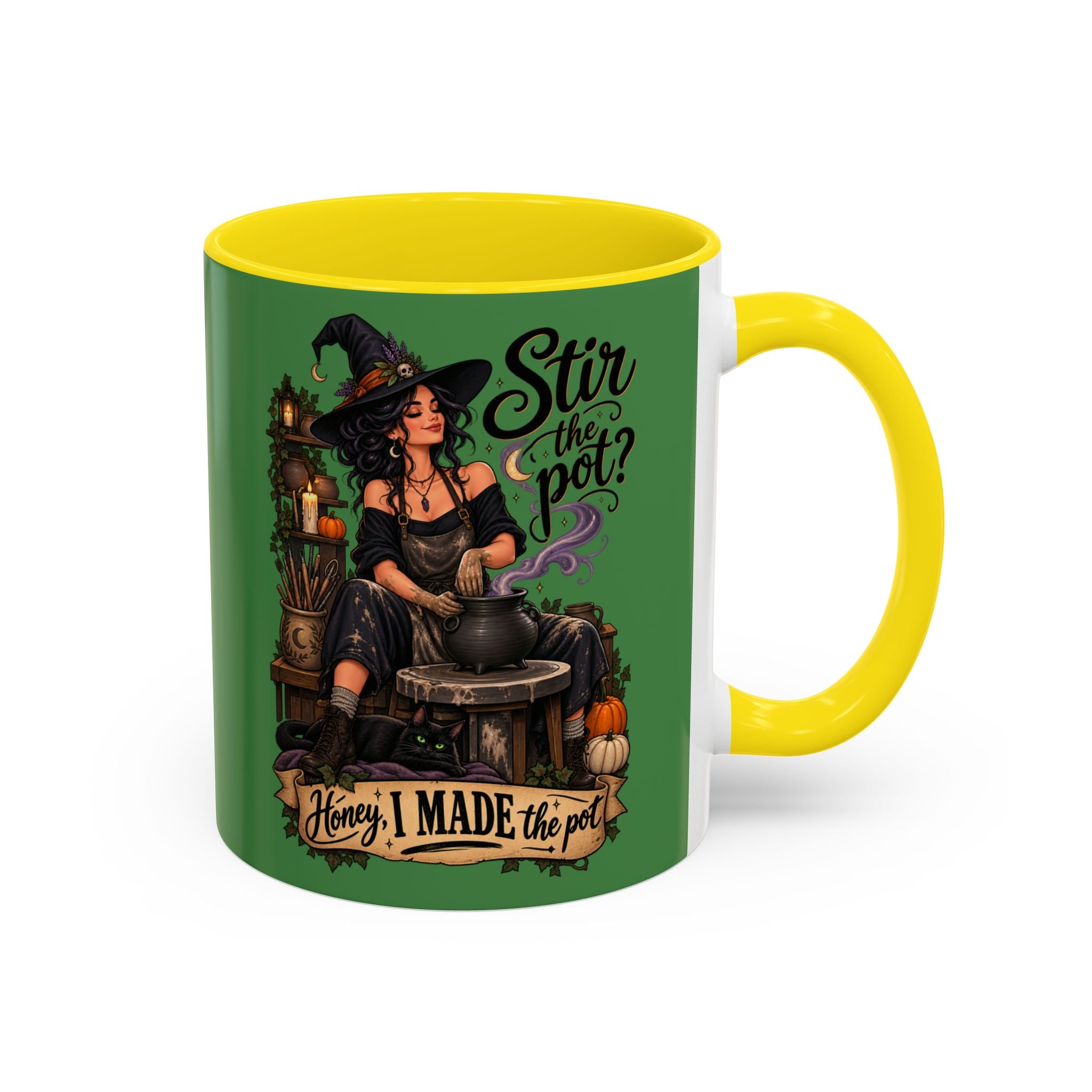 Witchy Coffee Mug – "Stir the Pot? Honey, I Made the Pot" Accent Mug
