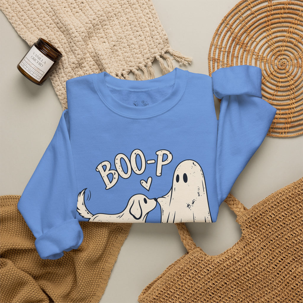 Boo-p Dog & Ghost Halloween Sweatshirt