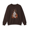 Halloween Ghost Sweatshirt – Spooky Gnome with Witch Hat, Pumpkins & Bats Crewneck