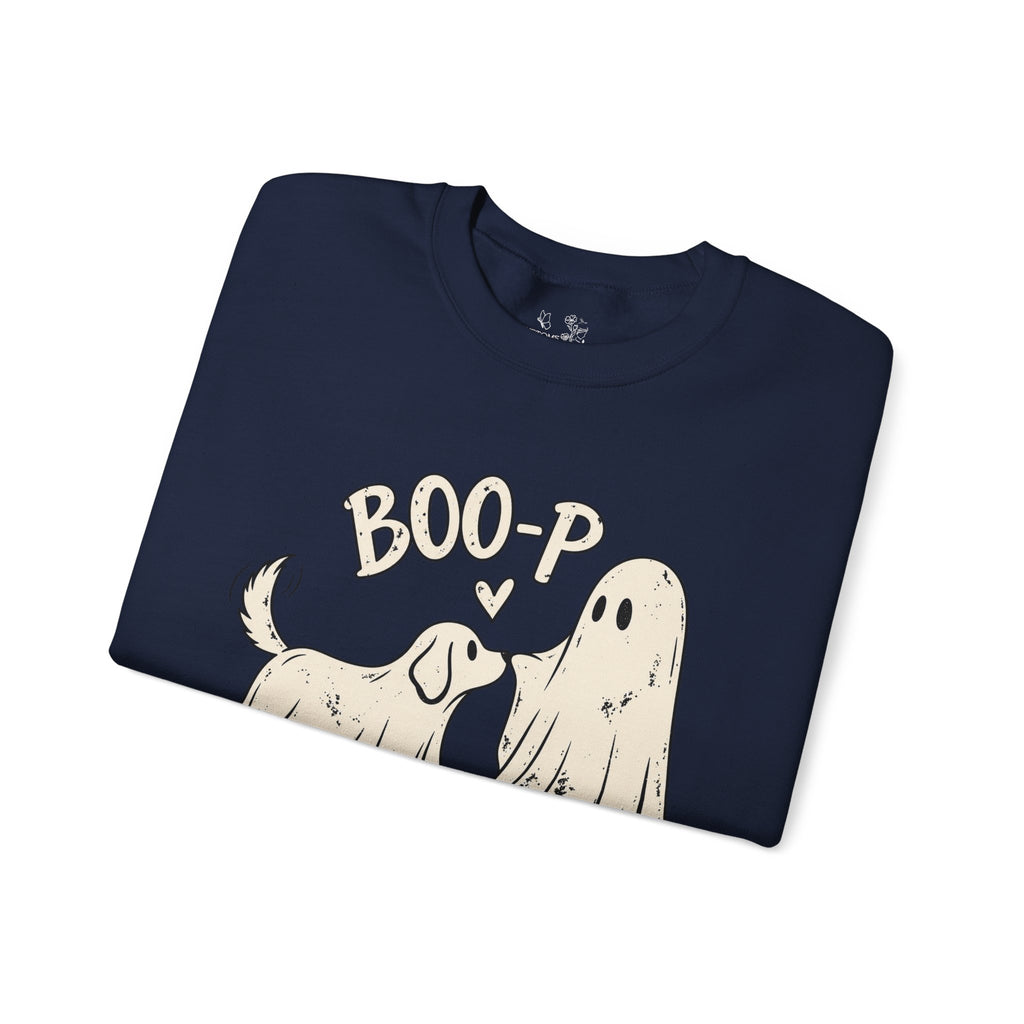 Boo-p Dog & Ghost Halloween Sweatshirt