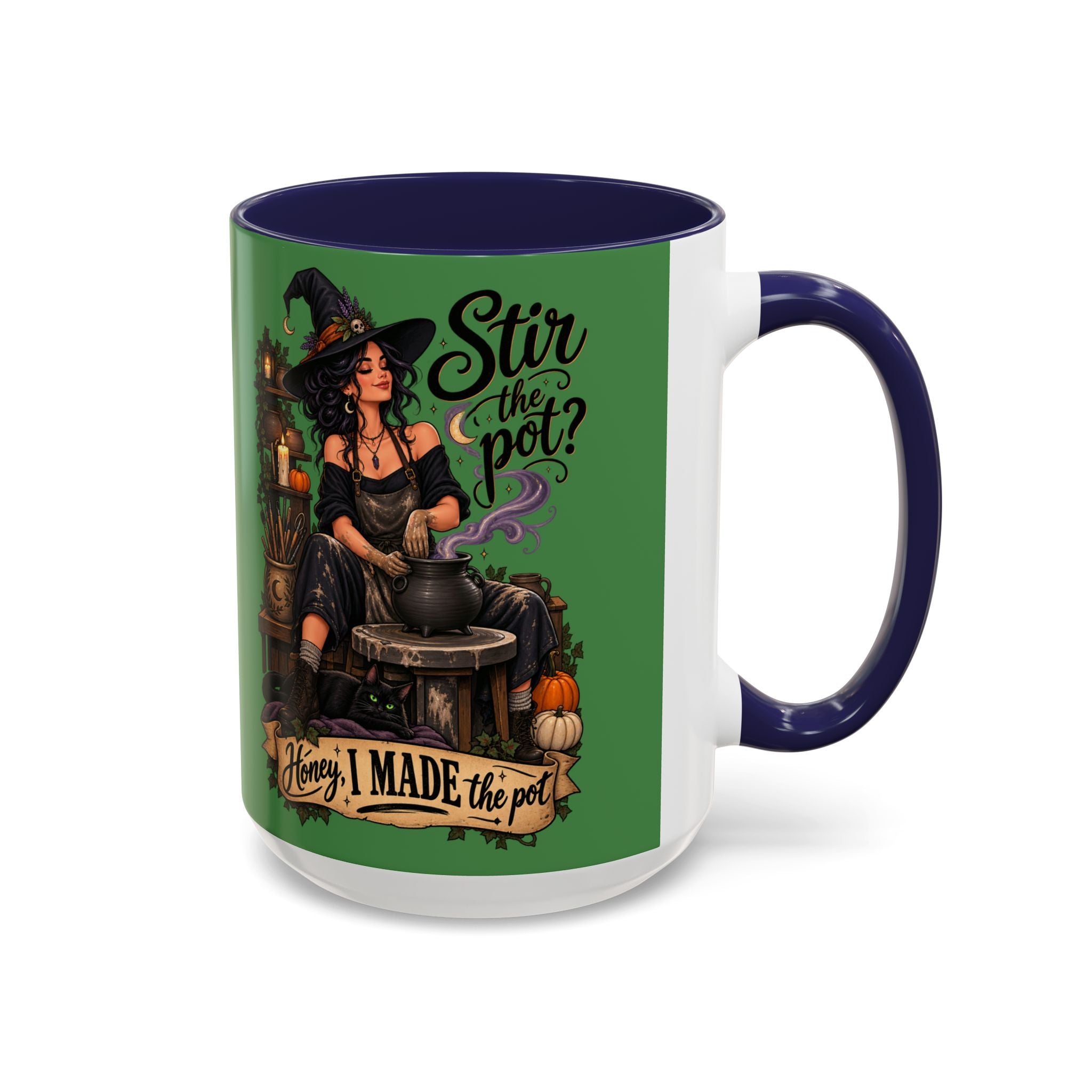 Witchy Coffee Mug – "Stir the Pot? Honey, I Made the Pot" Accent Mug