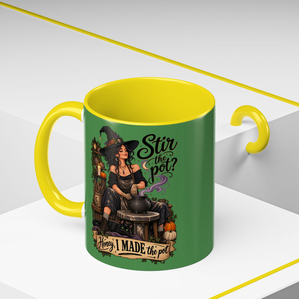 Witchy Coffee Mug – "Stir the Pot? Honey, I Made the Pot" Accent Mug
