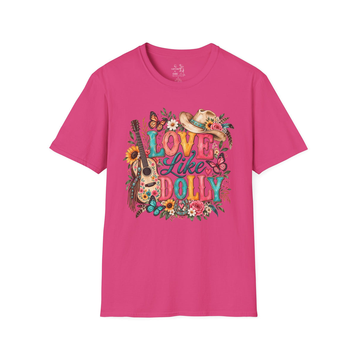 Love Like Dolly Floral Country Music T-Shirt