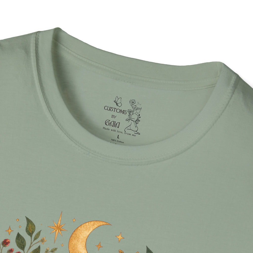 Witchy Sisters T-Shirt – 'Practical Magic' Boho Moon Witch Illustration