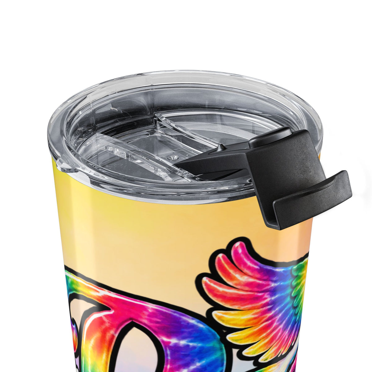 20oz Rainbow Dove Tumbler — Peace Sign & Daisy Travel Cup