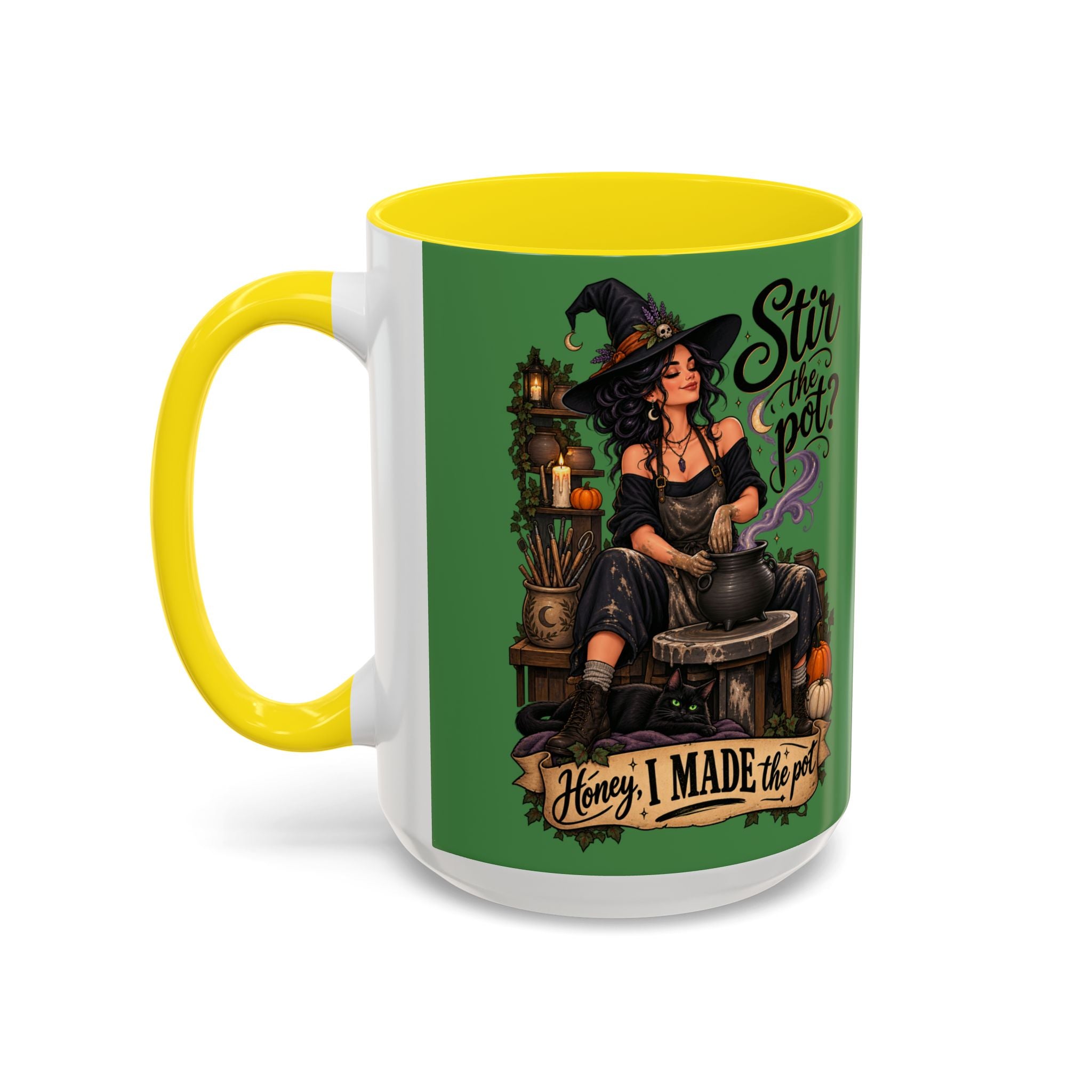Witchy Coffee Mug – "Stir the Pot? Honey, I Made the Pot" Accent Mug