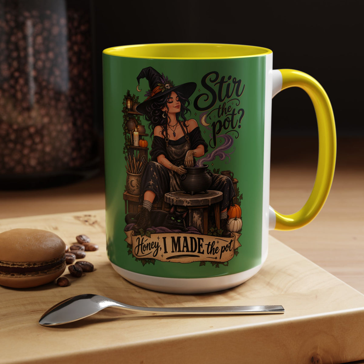 Witchy Coffee Mug – "Stir the Pot? Honey, I Made the Pot" Accent Mug