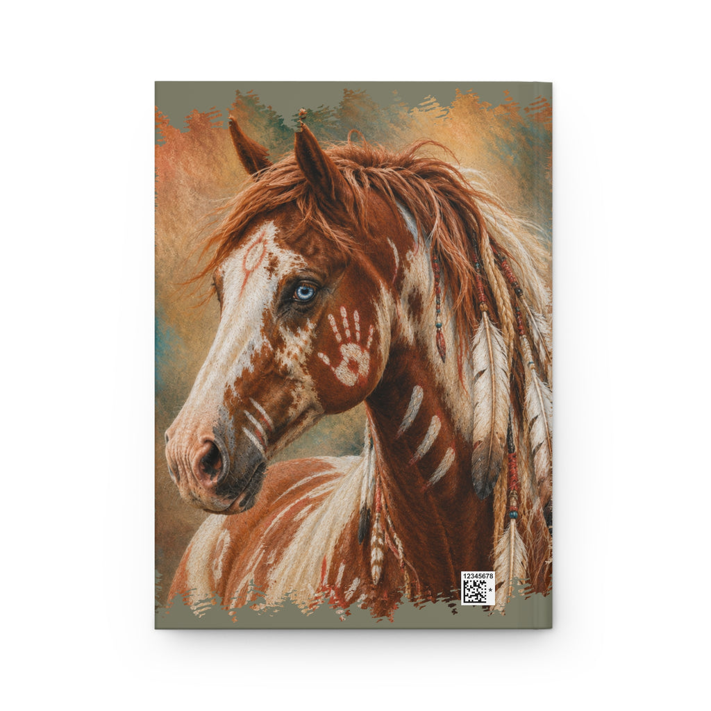Horse Spirit Hardcover Journal — Native-Inspired Painted Pony Notebook