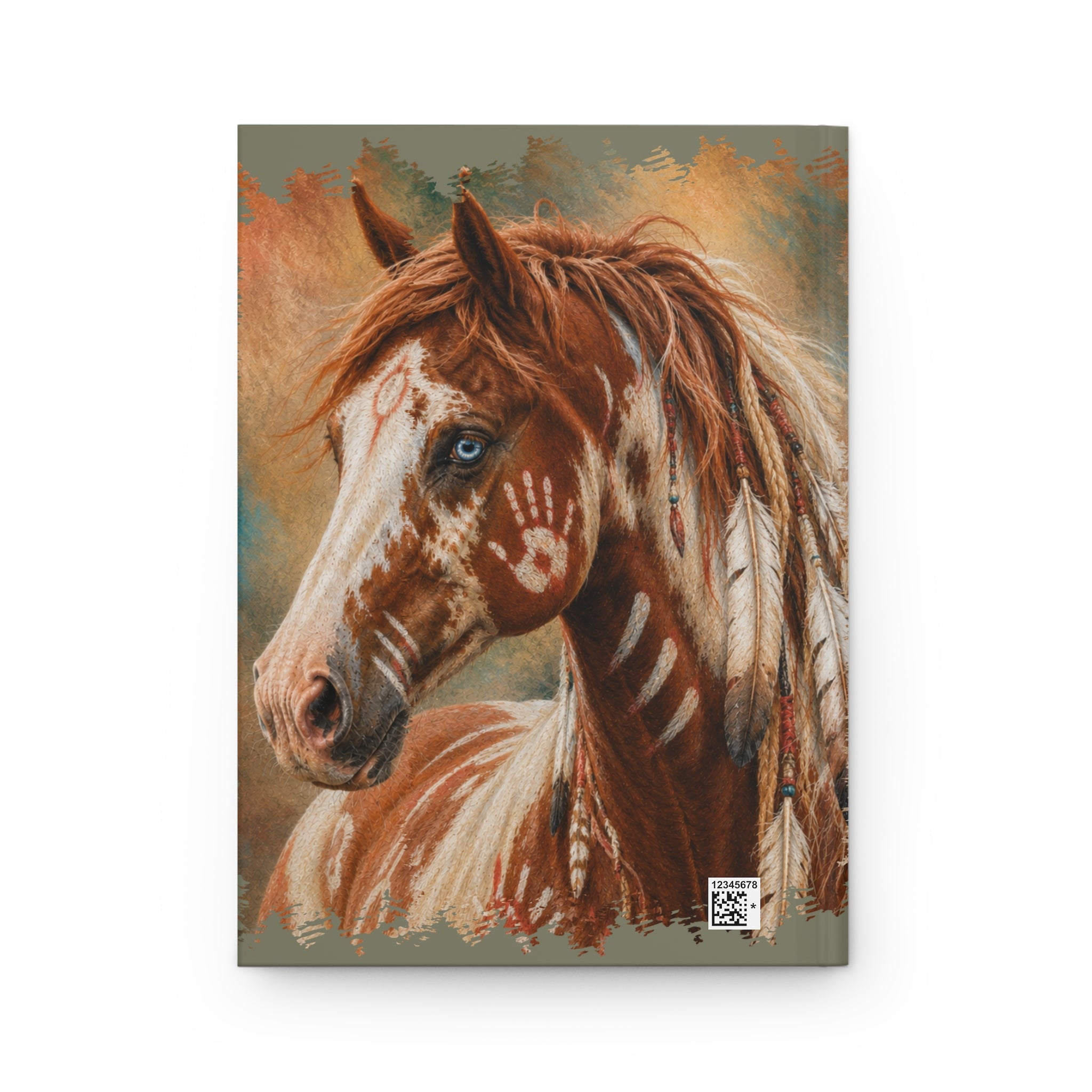 Horse Spirit Hardcover Journal — Native-Inspired Painted Pony Notebook