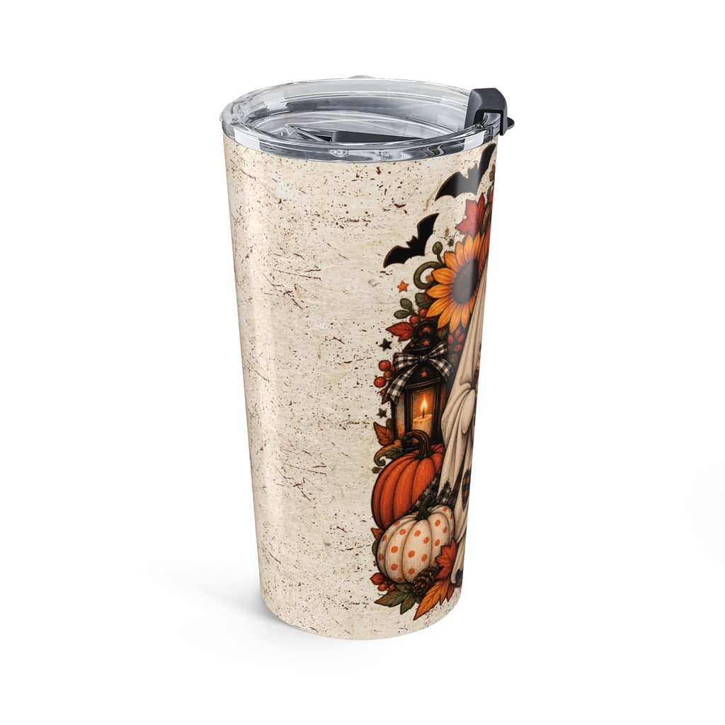 20oz Halloween Ghost Tumbler — "In My Spooky Era" Fall Sunflower Drink Cup