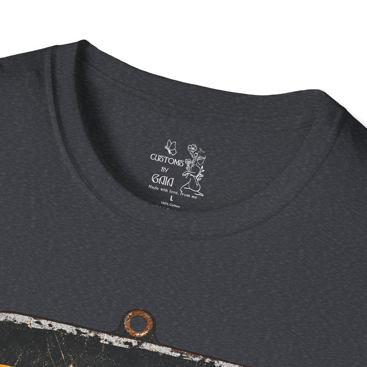 Dandelion Tee — "Born To Live Free, Ridin' On A Breeze" Vintage Floral T-Shirt