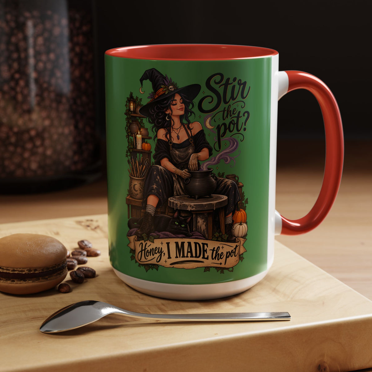 Witchy Coffee Mug – "Stir the Pot? Honey, I Made the Pot" Accent Mug