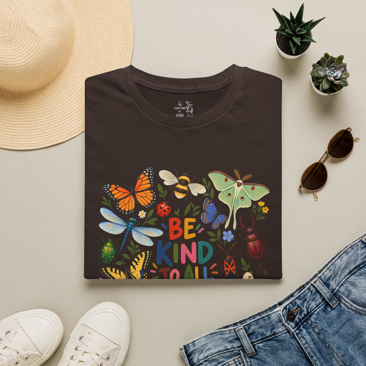 Be Kind to All Kinds Butterfly & Insects T-Shirt
