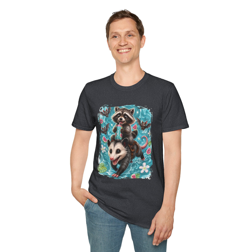 Raccoon Watermelon Summer T-Shirt — Cute Animal Graphic Tee