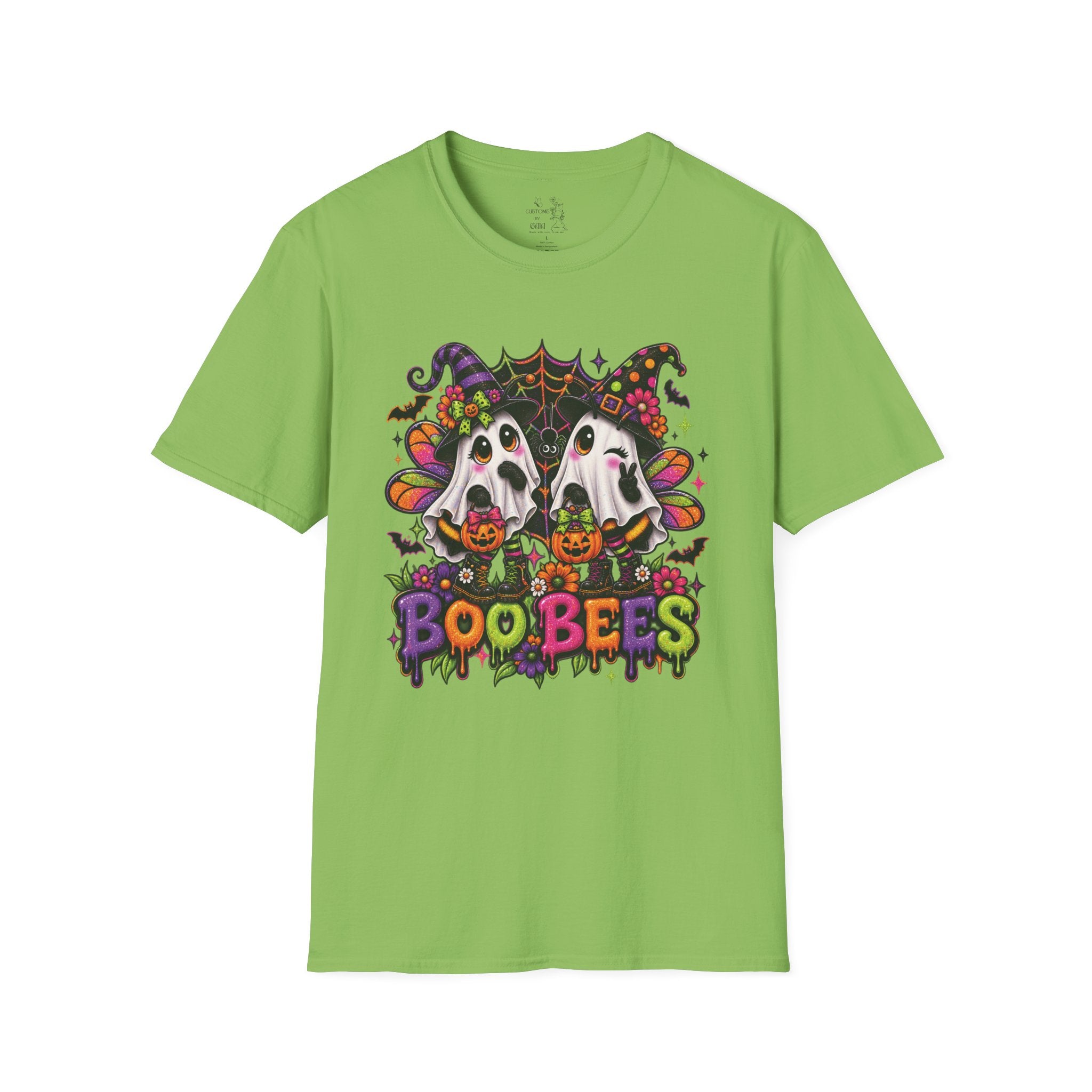 Halloween 'Boobees' Ghosts T-Shirt — Cute Spooky Witch Ghosts with Pumpkins