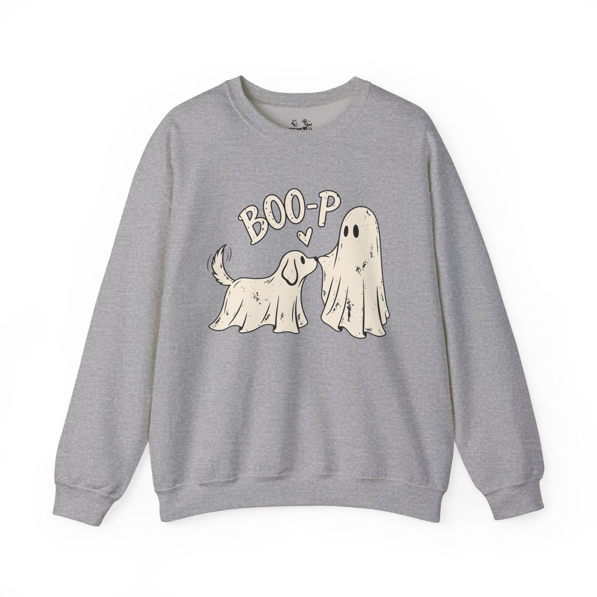 Boo-p Dog & Ghost Halloween Sweatshirt