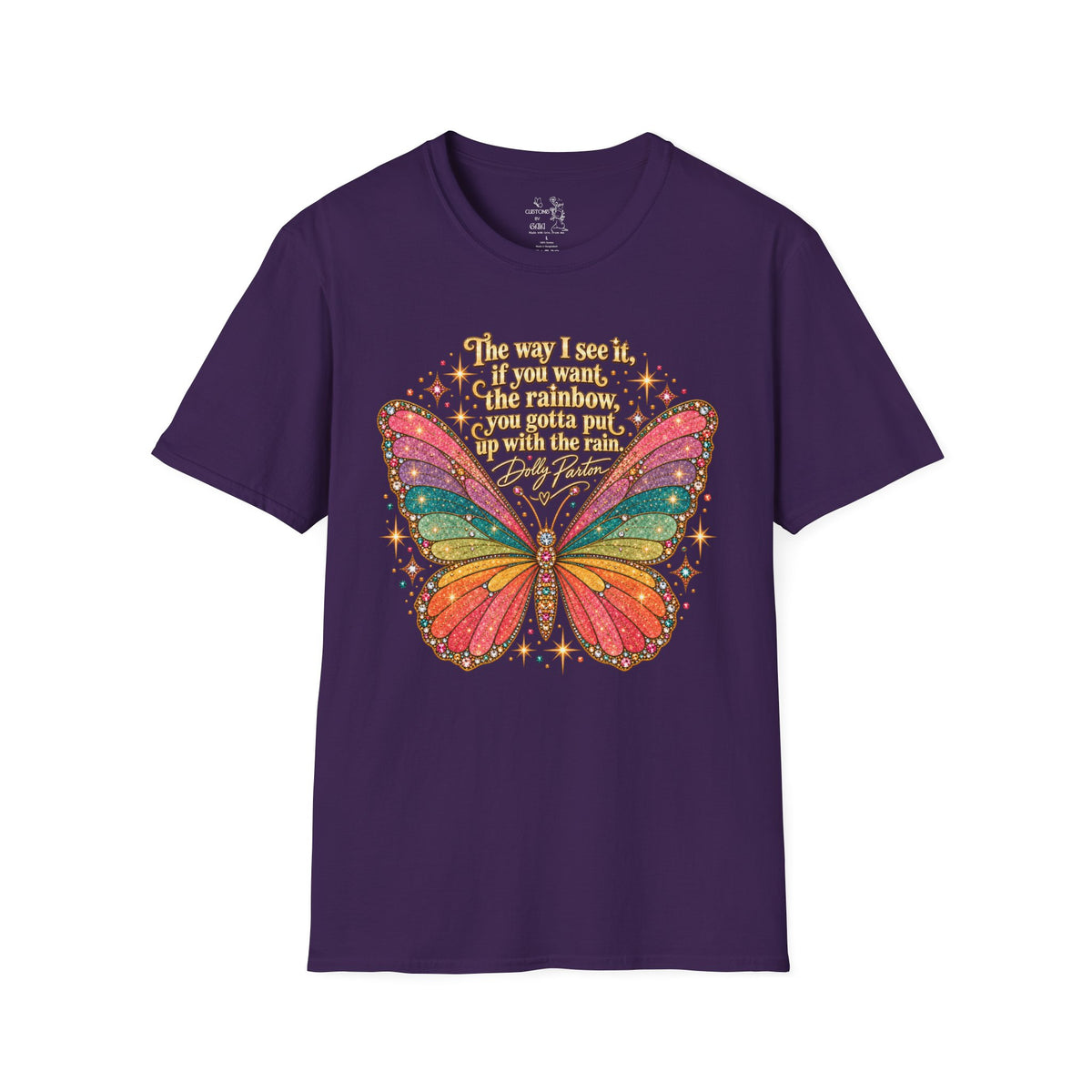 Butterfly Rainbow T-Shirt — Inspirational "The Way I See It" Quote