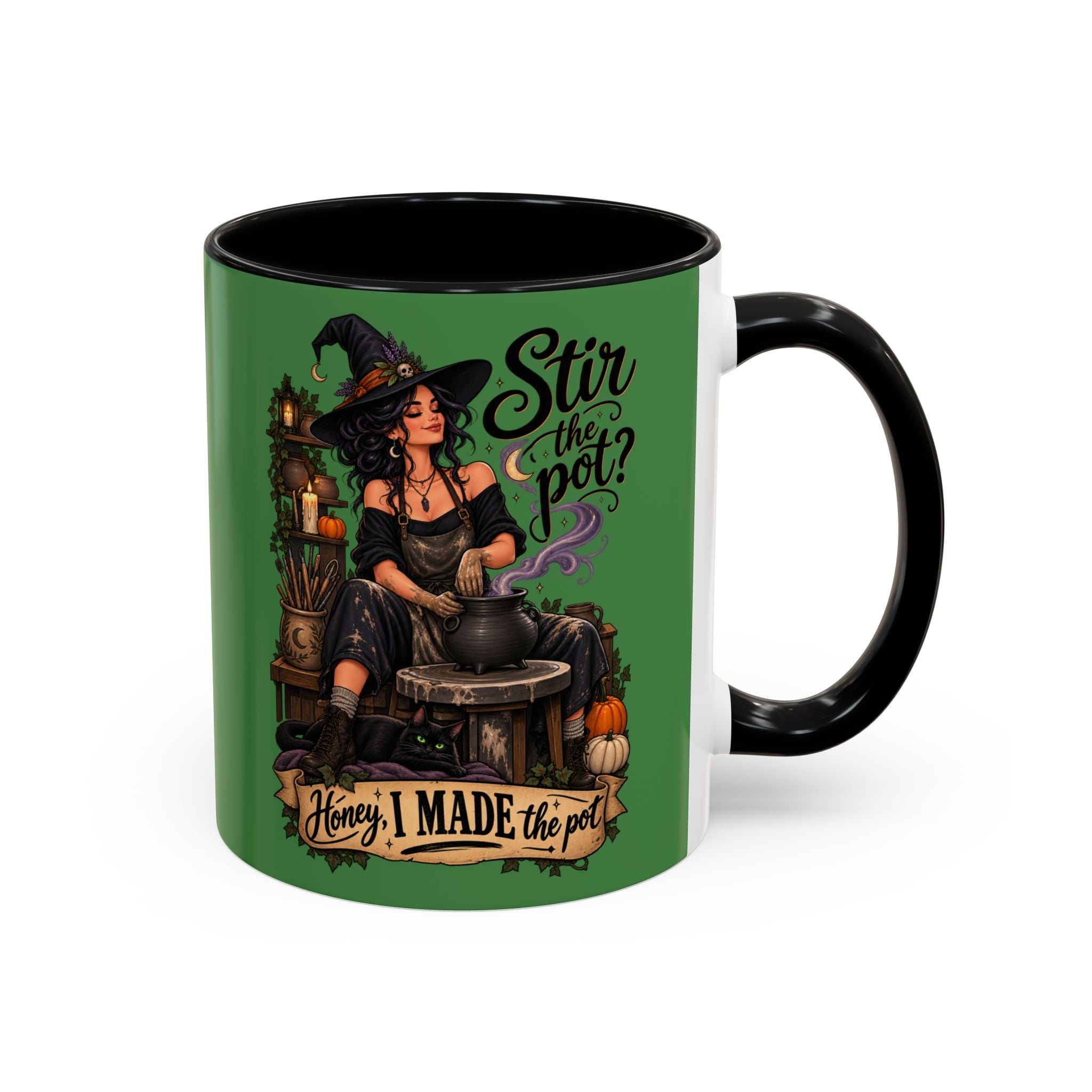 Witchy Coffee Mug – "Stir the Pot? Honey, I Made the Pot" Accent Mug