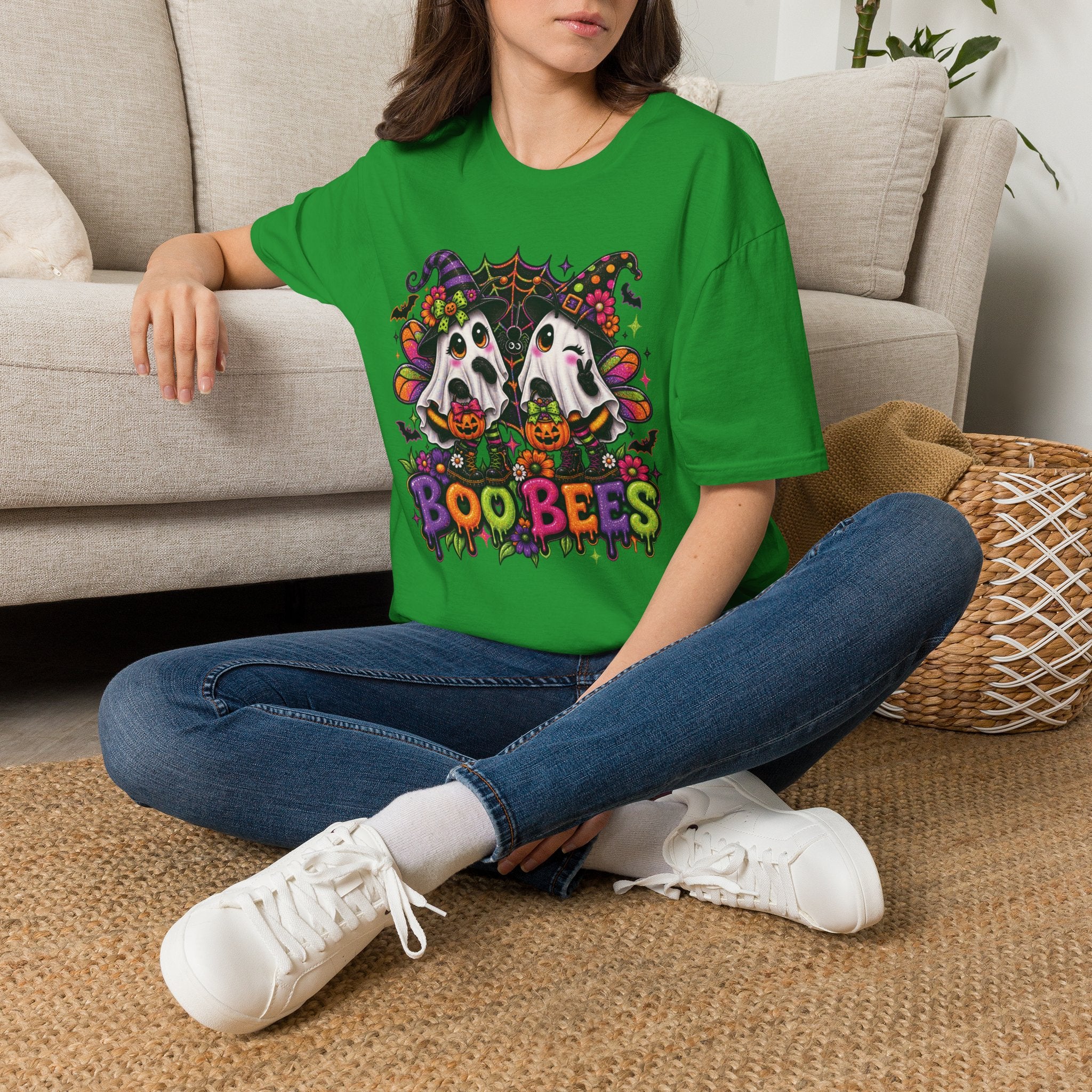 Halloween 'Boobees' Ghosts T-Shirt — Cute Spooky Witch Ghosts with Pumpkins
