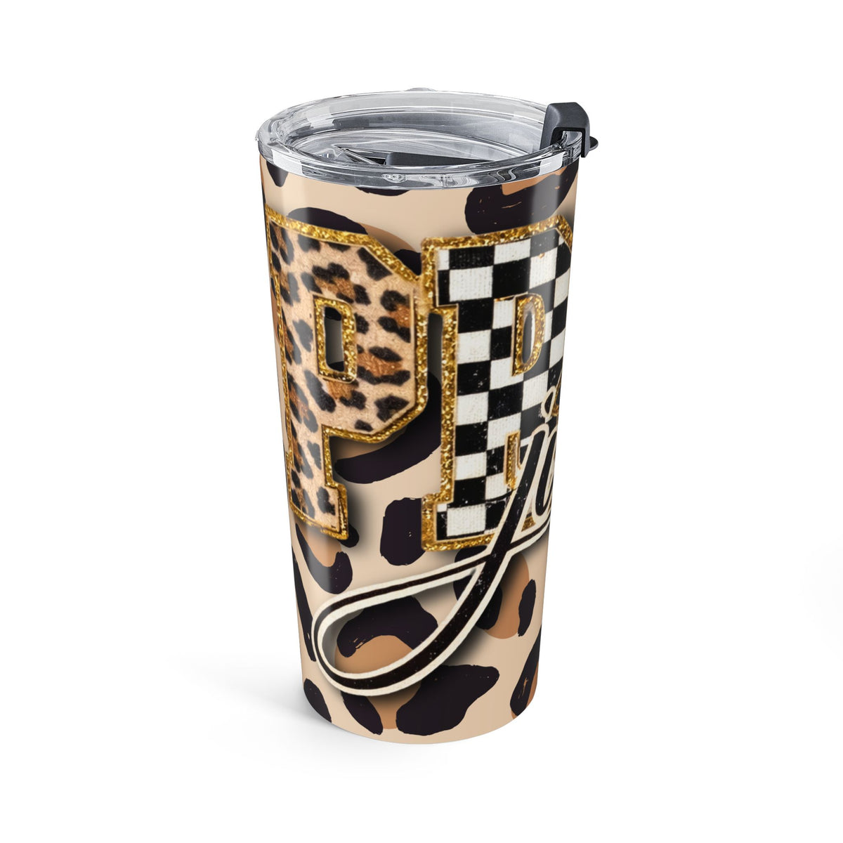 Leopard Print 'Just Pray' 20oz Tumbler — Insulated Animal Print Travel Cup