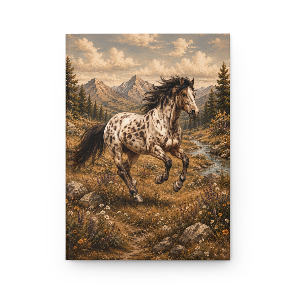 Appaloosa Horse Hardcover Journal — Mountain Meadow Writing Notebook
