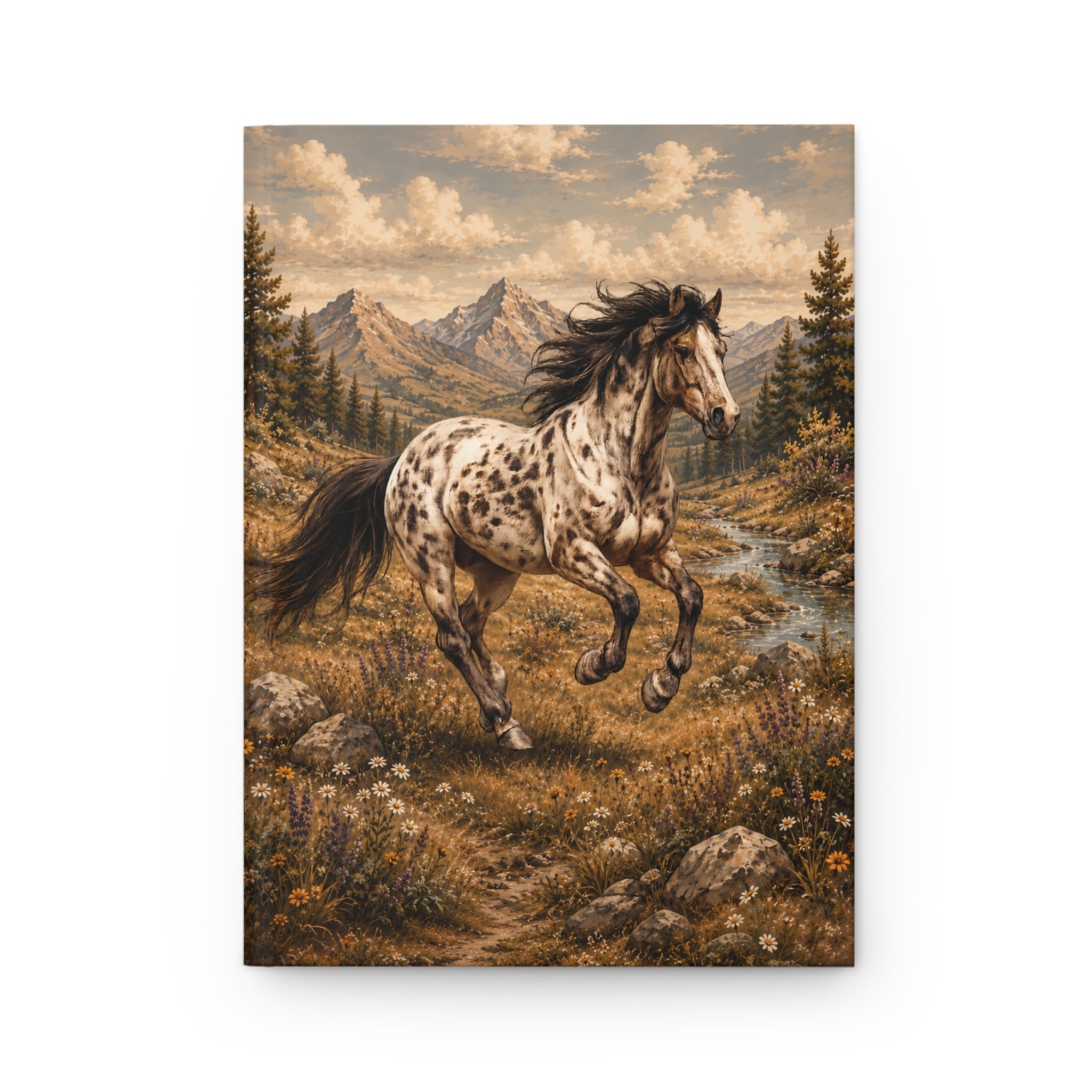 Appaloosa Horse Hardcover Journal — Mountain Meadow Writing Notebook