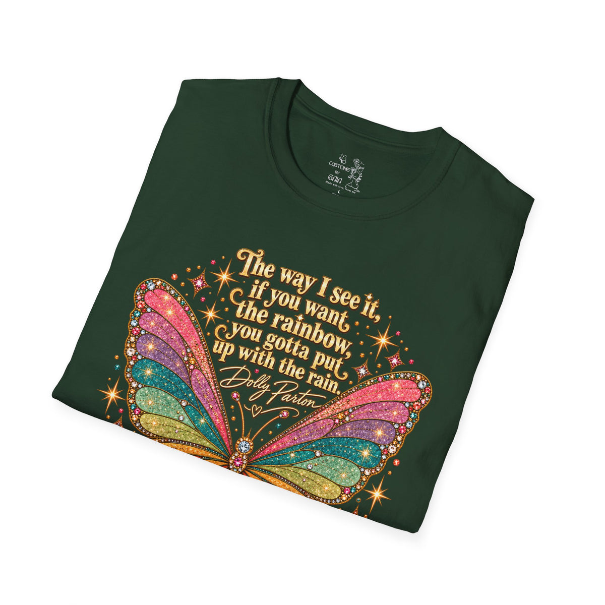 Butterfly Rainbow T-Shirt — Inspirational "The Way I See It" Quote