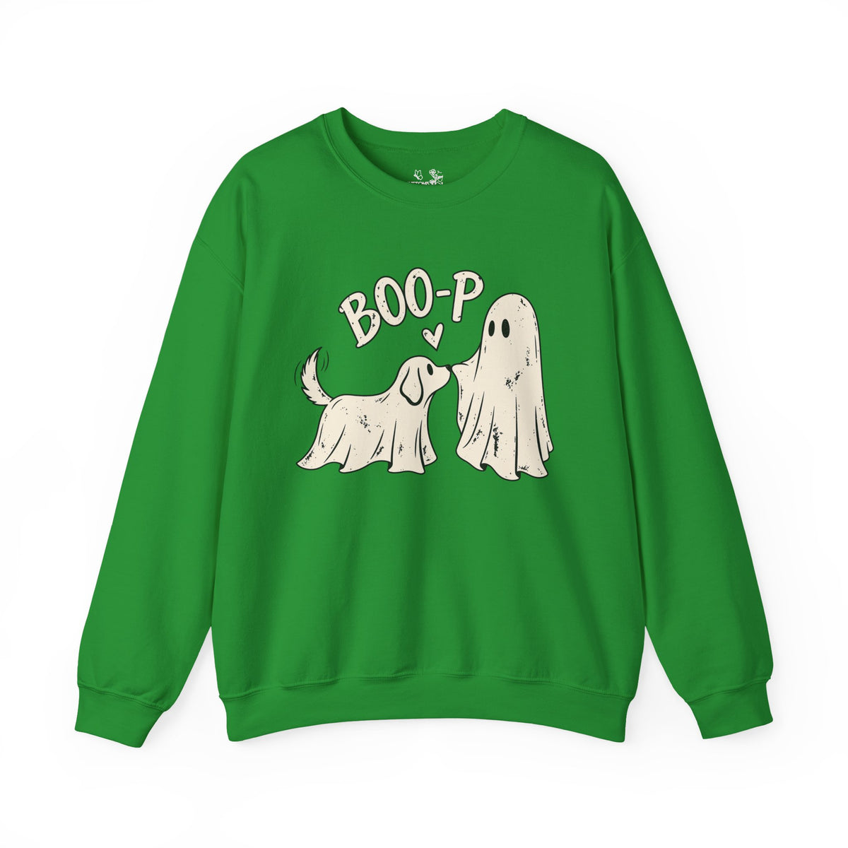 Boo-p Dog & Ghost Halloween Sweatshirt